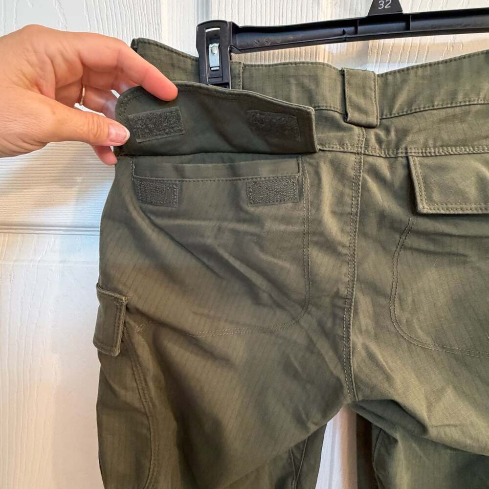 5.11 Tactical Womens Ripstop Cargo Pants Olive Green Sz 8 Regular Police Militar - Picture 11 of 12